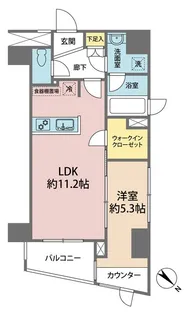 アスコットパーク日本橋浜町【5階】の間取り