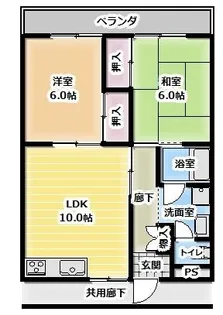 HOKUYOヴィレッジ【2階】の間取り