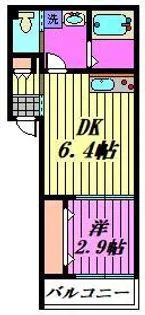 Mark Duo三郷【2階】の間取り