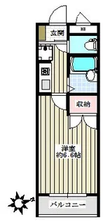 ベスティーアパートメントときわ台【1階】の間取り