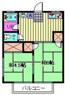 ハイツオグラ【2階】の間取り