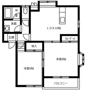 アーバン萩原A【2階】の間取り
