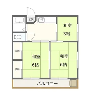 佐久間アパート【2階】の間取り
