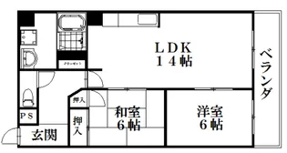 サンコート吉野【5階】の間取り