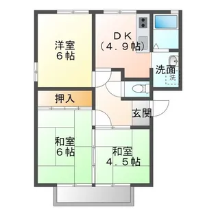 サンエトワールB棟【2階】の間取り