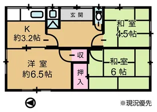 岡山県倉敷市玉島柏島【一戸建】の間取り