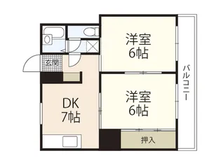 アップルビル【2階】の間取り
