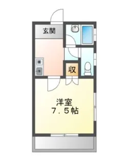 ルームちぐさ【1階】の間取り