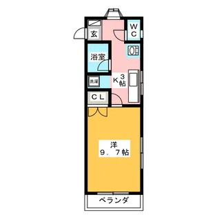 津島ハイツ【2階】の間取り