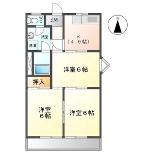 クオリティパレス【3階】の間取り