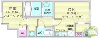 パール・ワンA【1階】の間取り