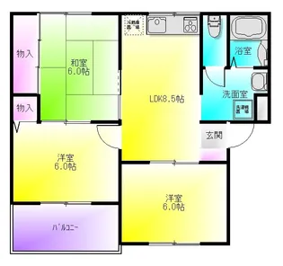 3LDKの間取り画像