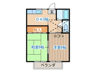 コーポアンデルセンII【2階】の間取り
