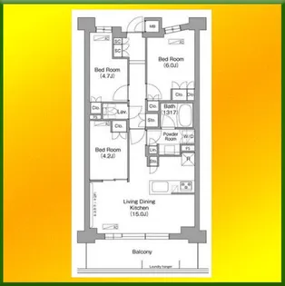 東京都東村山市富士見町1【マンション】の間取り