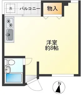 高野ビル【4階】の間取り