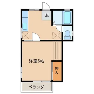 月出里ハイツ【2階】の間取り