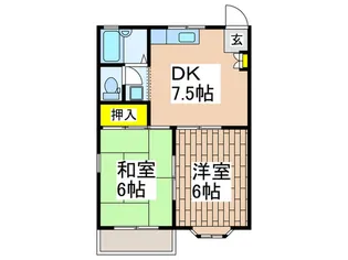 エスポワ-ル【1階】の間取り