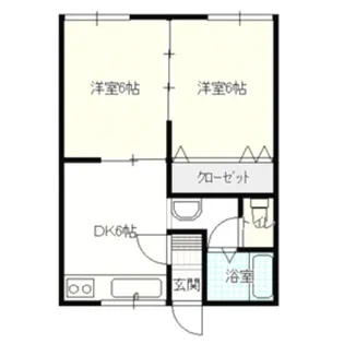ビバライフ海南【1階】の間取り