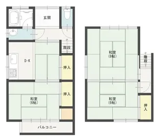 石川県金沢市小坂町北【一戸建】の間取り