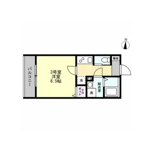 ベイルームグラン扇町WEST【3階】の間取り