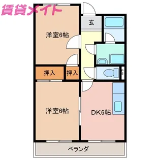 リンピア藤【1階】の間取り