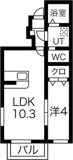 コンフォールA【1階】の間取り