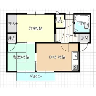 ルミナス美里【2階】の間取り