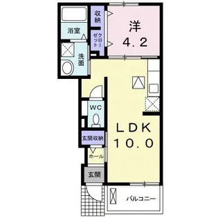 Sunny Well 浦屋敷【1階】の間取り