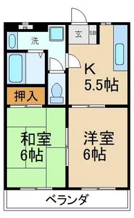2Kの間取り画像