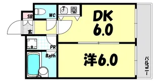 プレアール神戸【5階】の間取り