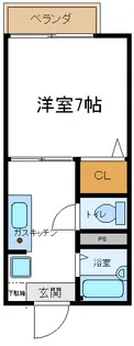 グレース山手【1階】の間取り