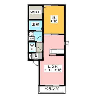 アレイ湘南【1階】の間取り