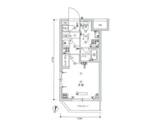 スカイコート蒲田EAST【2階】の間取り