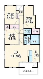 Comfort Stage Myoden【2階】の間取り