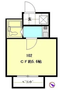 小豆沢マンション【1階】の間取り