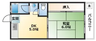 三楽レジデンス【2階】の間取り