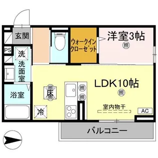 ドリーム庄町II【1階】の間取り