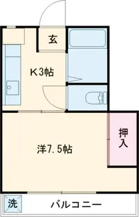 第一ジュネス倉田【3階】の間取り