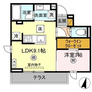 プラデーラ【1階】の間取り