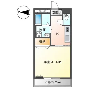 神奈川県小田原市中曽根【マンション】の間取り