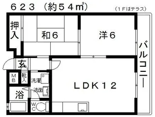 エルメホール・アビタシオン【4階】の間取り