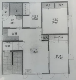 若松ビル【3階】の間取り