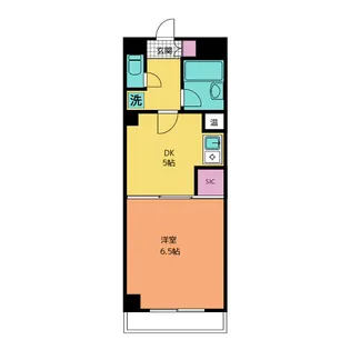 ハイパールコート【6階】の間取り