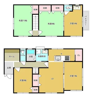 静岡県浜松市中央区萩丘2【一戸建】の間取り