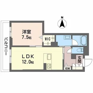 ヴェスプッチ 二条城【2階】の間取り