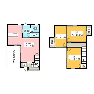 静岡県浜松市中央区大蒲町【一戸建】の間取り