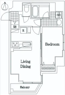 ザ・レジデンス・オブ・トーキョーH20 サウスタワー【9階】の間取り