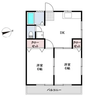 ルミエール狭山ヶ丘【2階】の間取り