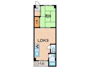 日下マンション【4階】の間取り