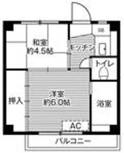 ビレッジハウス平山崎1号棟【2階】の間取り